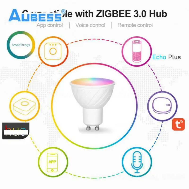 

Rgb Leds 4pcs Over 30000 Hours Spotlight Bulb Zigbee 3.0 Smart Led Downlight Multiple Modes Led Downlight Home Appliances Smart