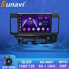 Автомагнитола Eunavi 2 din Android 10 GPS для Mitsubishi Lancer 2010 - 2016 Carplay мультимедийный видеоплеер 2din 4G QLED без dvd