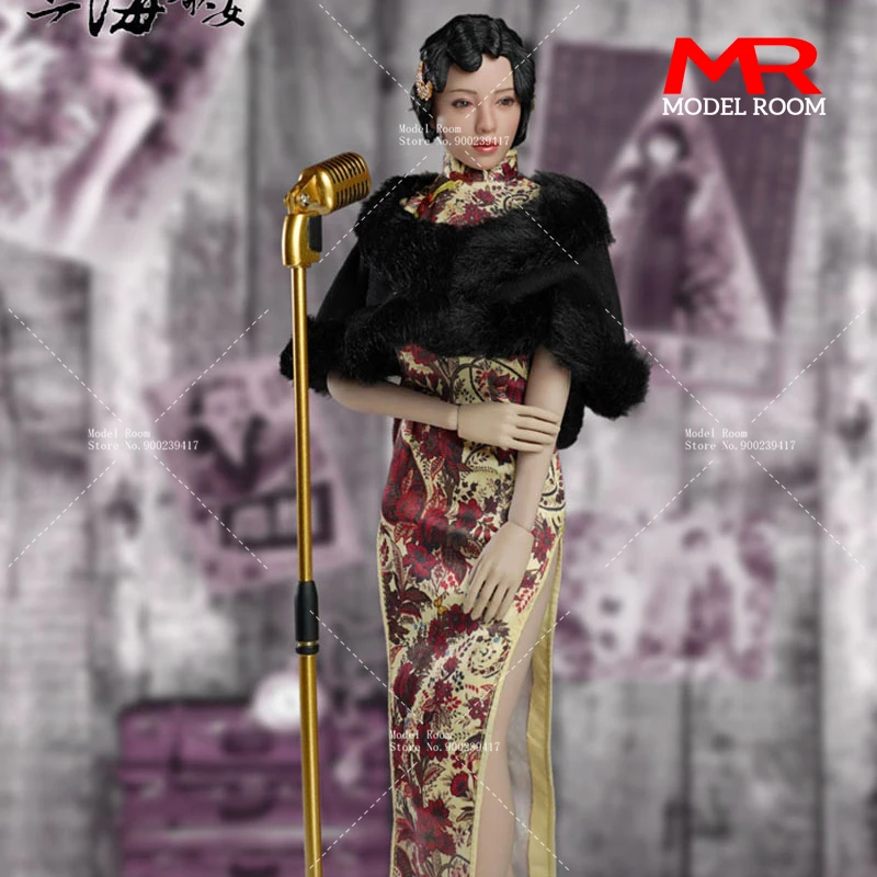 

Супер утка SET046 A 1/6 Шанхай певец подвижная голова для глаз модель комплект платья Ципао подходит для 12 дюймов TBL S09C женский солдат экшн-тело