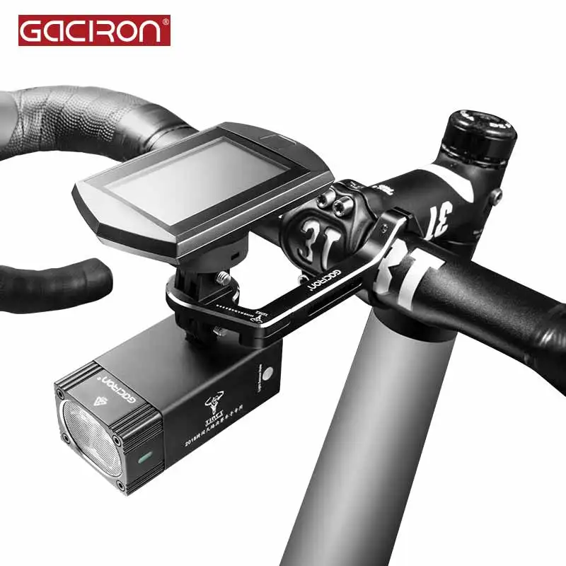 Фото Держатель для велосипеда Gaciron H10, регулируемый, для передних фар и камер Gopro, секундомер, велосипедные аксессуары №3