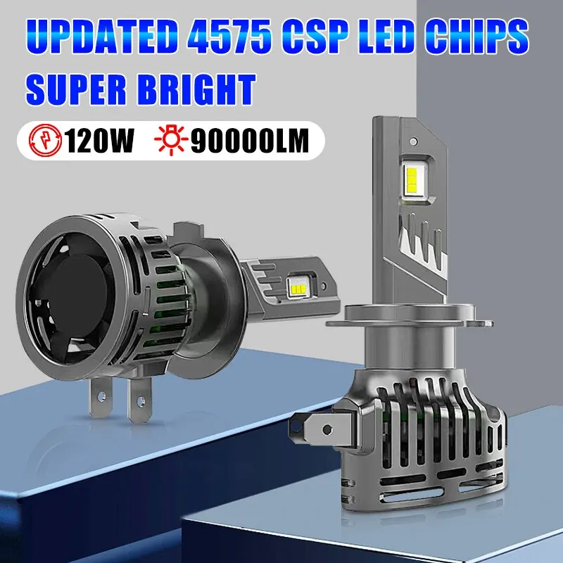 Headlight Bright 120w 60000lm Csp H8 H9 Auto Lamps Turbo Ice