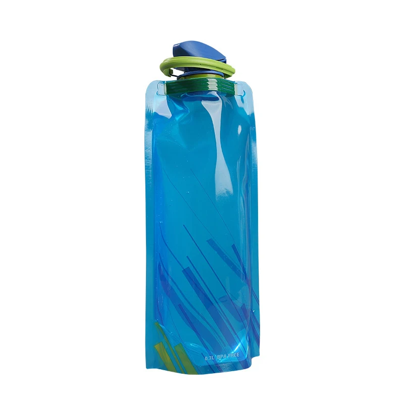 

700mL Water Bottle Bags Reusable Environmental Protection Collapsible Portable Outdoor Sports Bottles Hiking Camping