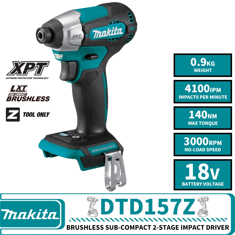 

Шуруповерт Makita DTD157Z аккумуляторный, 18 в, 3000 об/мин