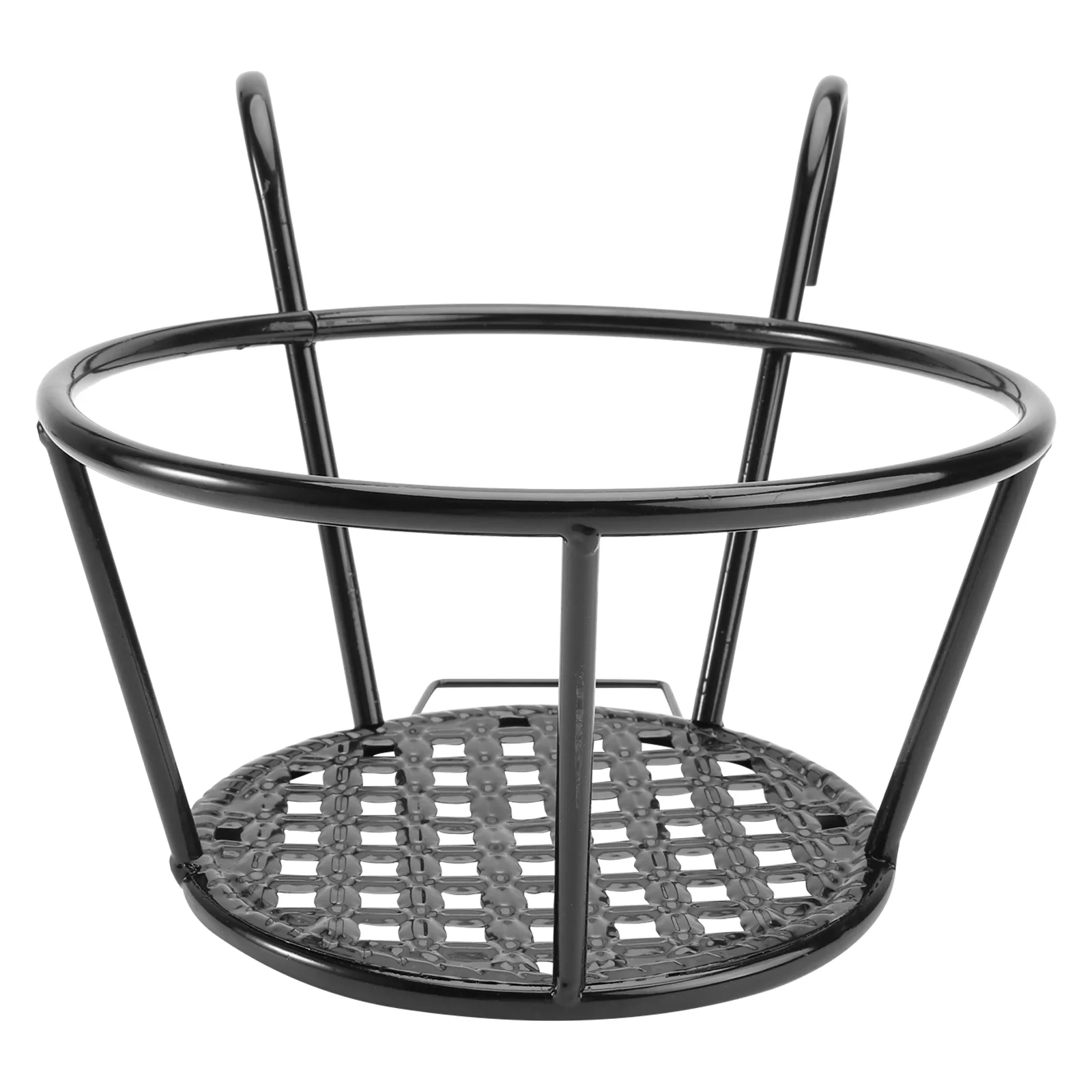 

Hanging Iron Metal Stand Balcony Baskets Rack Supporting Flower Geometric Basket Holders Pot Railing Shelfpotted Planter Fence