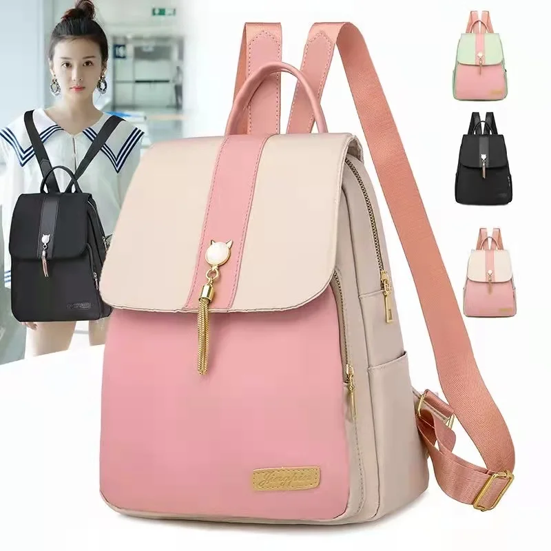

Fashion Tassel Ladies Backpacks Anti-theft Waterproof Women Bags Female Laptop Shoulder Backpack Teenage Girls School Bags 2022