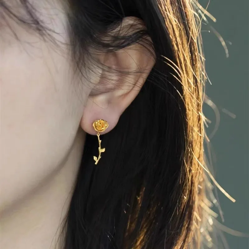 Французский стиль пожизненная романтика ~ Высококачественные серьги-гвоздики с