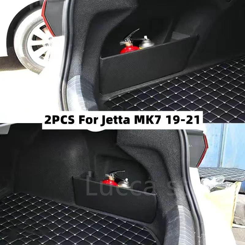 

Фланелевые автомобильные аксессуары для VW Volkswagen Jetta MK5 MK6 MK7 2005-2023, боковой органайзер для хранения в багажнике автомобиля, перегородка