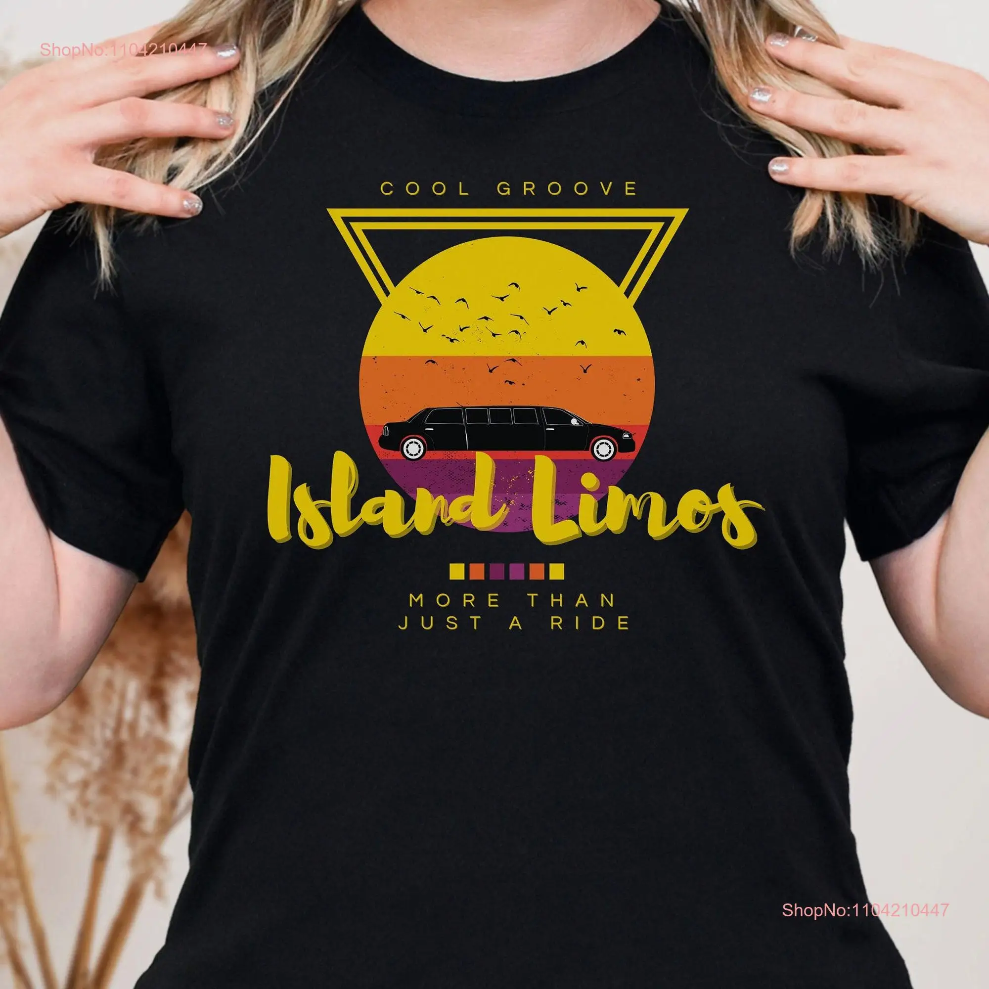 Island Limos T Shirt Vintage Sunset Collateral Retro Beach Summer long or short sleeves