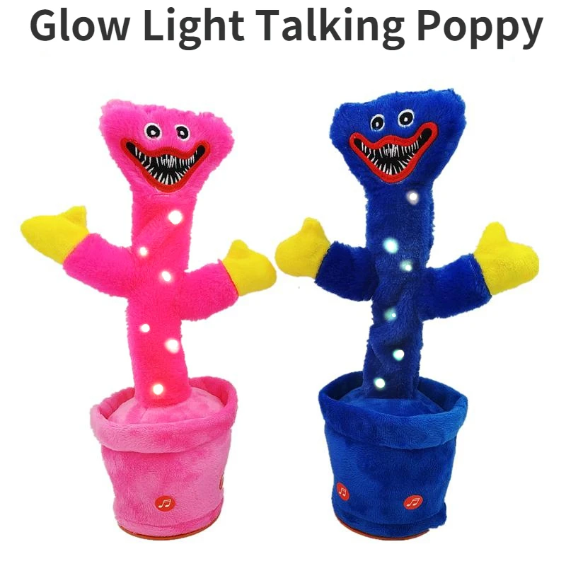 

Poppy's Game Time Net Red Dancing Singing Enchanting Glowing Recording Rechargeable Battery Cactus Ornament Children's Toy Gift