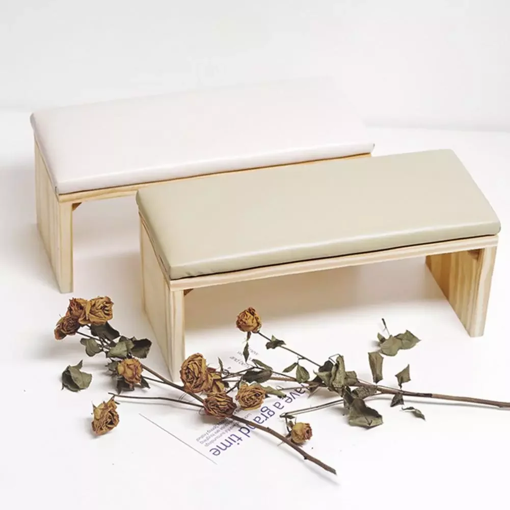 

NEW2023 Nail Pillow Double-layer Long Lifespan Wood Manicure Arm Rest Cushion for Women