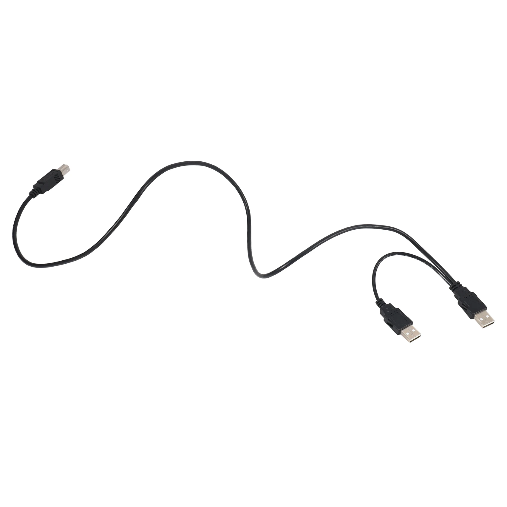 Двойной USB 2 0 штекер-стандарт B штекер Y-образный кабель 80 см для принтера сканера и