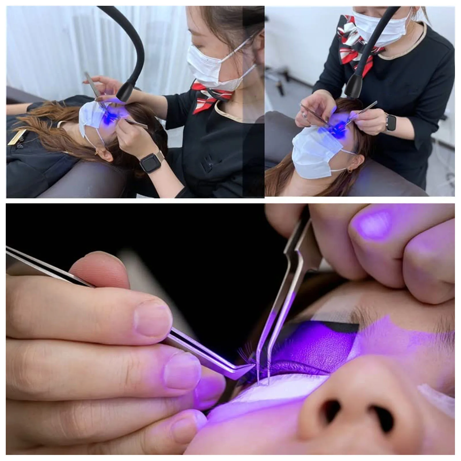 УФ-лампа ZK20 для наращивания ресниц от 395 до 400 нм УФ-светодиодная лампа на гибкой