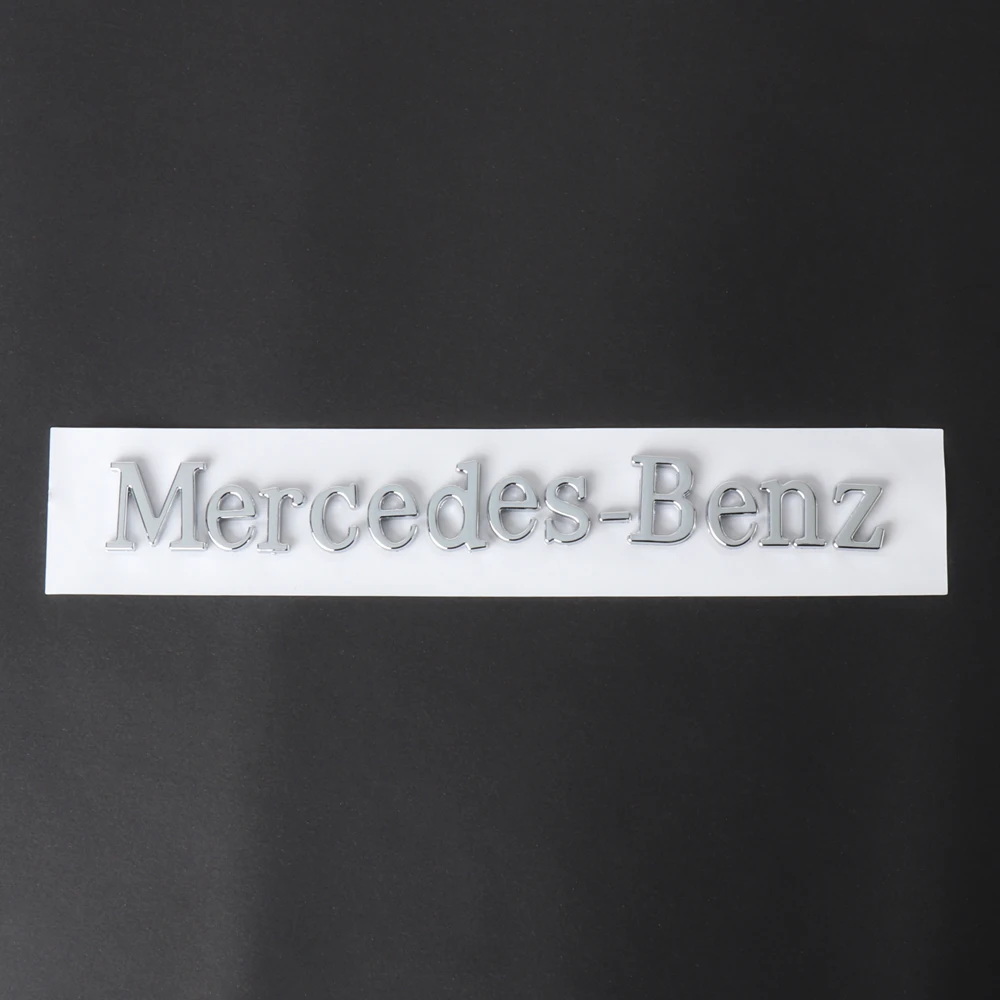 

3D ABS Эмблема Mercedes Benz с буквами наклейка на багажник автомобиля для Mercedes Benz AMG W201 W203 W204 W213 W177 E260 E300 E350 E400 W211