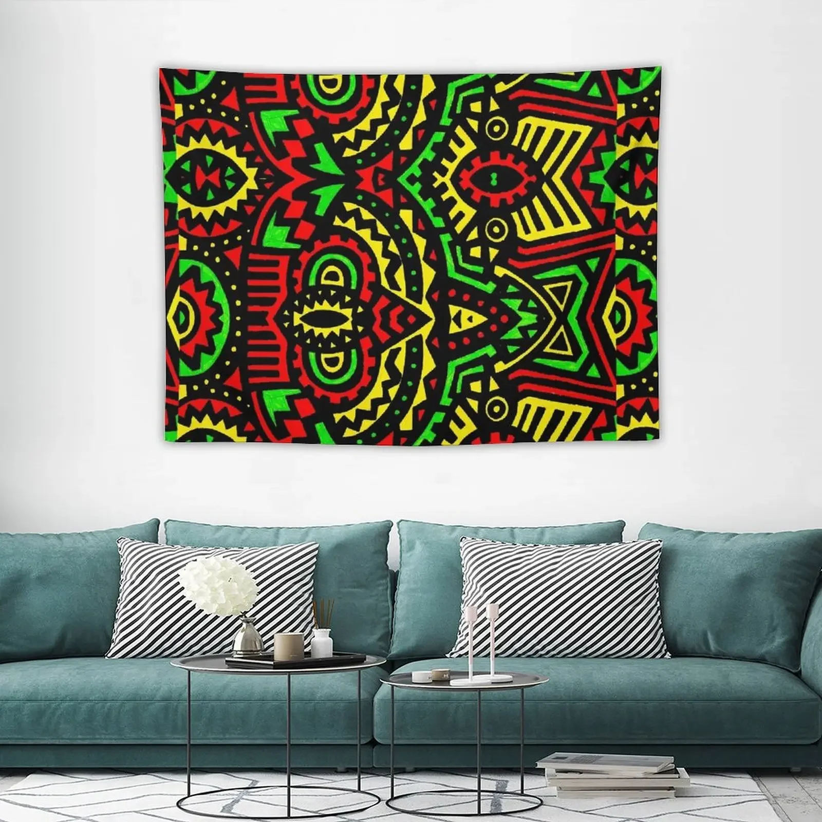 Традиционный африканский узор с раста цветами гобелен украшение дома для