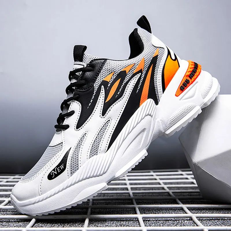 Men's 2022 New Fashion Trend Sneakers Outdoor Non-slip Lightweight Casual Style Running Shoes Comfortable Lace Up Sports Shoes
