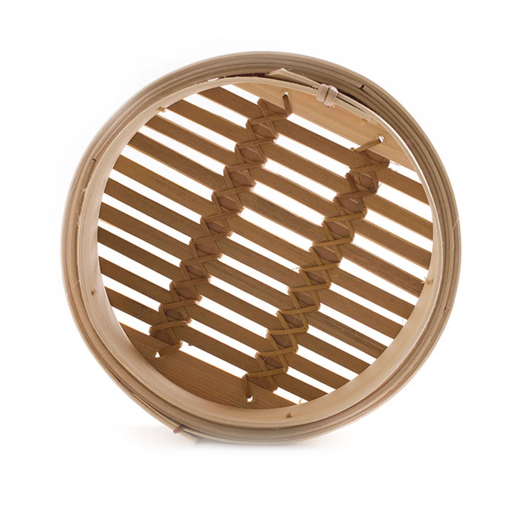 

Steamer Dumpling Pot Basket Bamboo Chinesedim Sum Rice Pan Boiler Rack Stand Insert Lid Veggie Withstock Set Cooking Bun