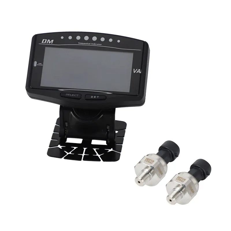 Универсальный автомобильный цифровой ЖК-дисплей 6 в 1 манометр давления масла