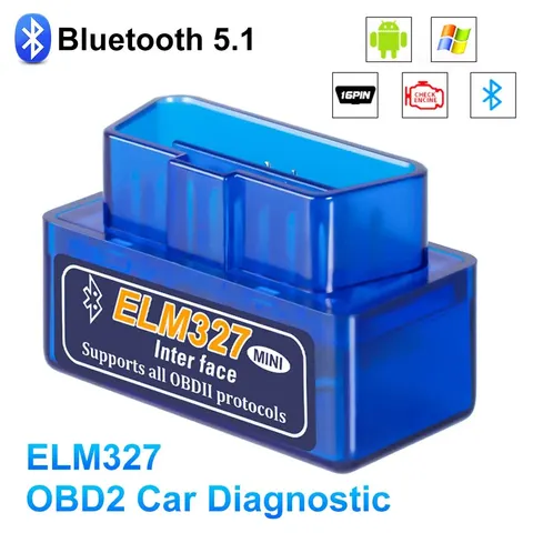 Мини Eml327 V2.1 OBD 2 Bluetooth автомобильные диагностические инструменты для Android Сканер Поддержка кода умный сканер ODB2 сканер мини E