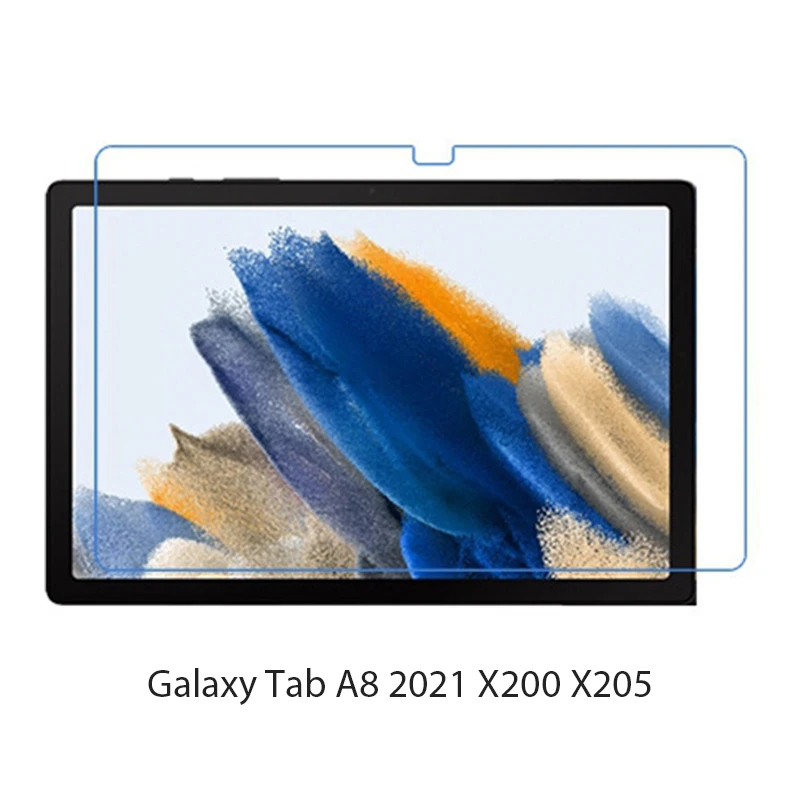 

Защита экрана из закаленного стекла с защитой от царапин для Galaxy Tab A8 Wi-Fi LTE 10,5 дюйма 2021 SM X200 X205 Бесплатные пузырьки