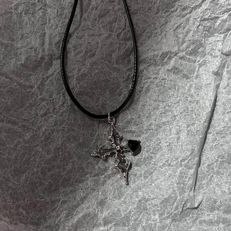 Новинка модный серебристый цвет бриллиантовый очаровательный черный кожаный