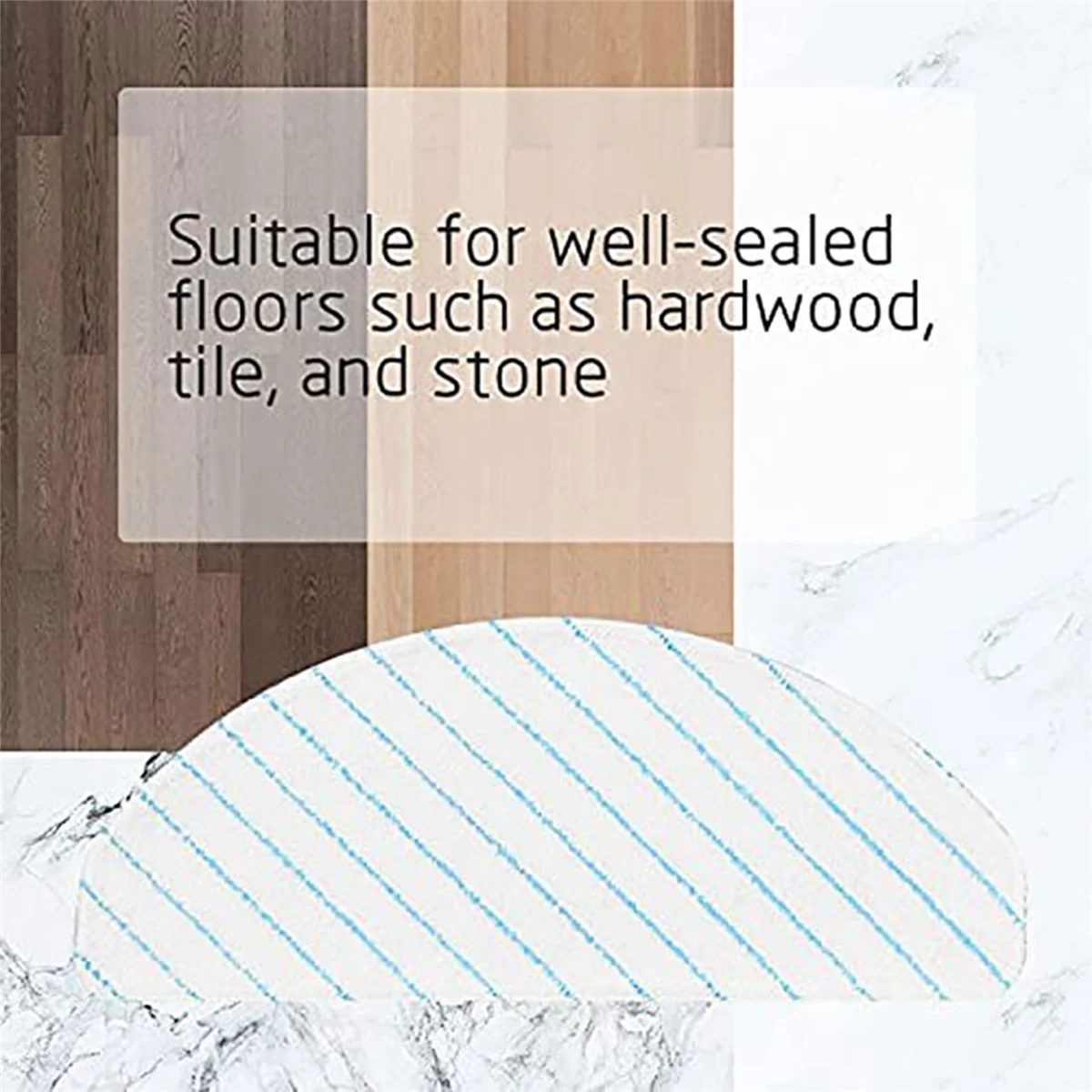 50Pcs Disposable Strong Rag Mop Cloths Pads for Ecovacs Deebot OZMO T8 AIVI Max T9 AIVI+ Vacuum Cleaner Parts