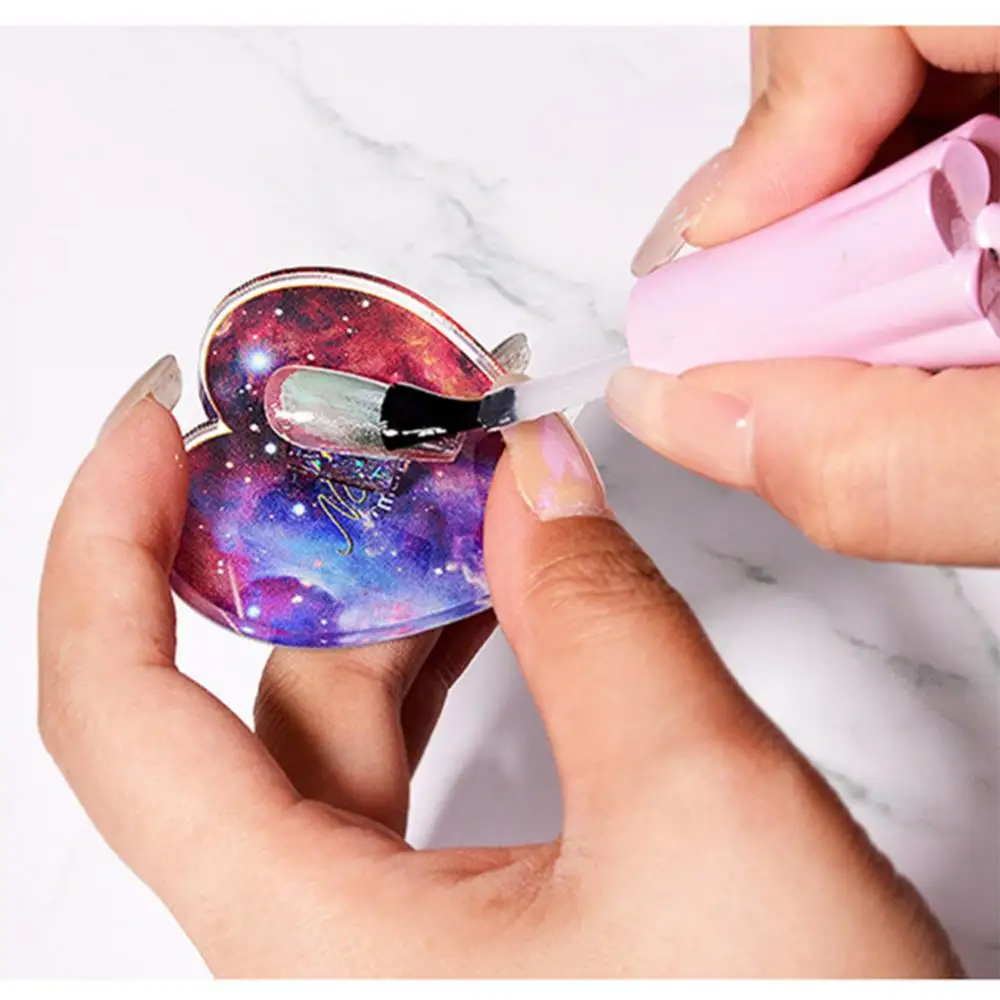 

Демонстрационная Подставка для лака для ногтей, прозрачная акриловая полка для практики демонстрации лака, держатель для накладных ногтей, 10 цветов