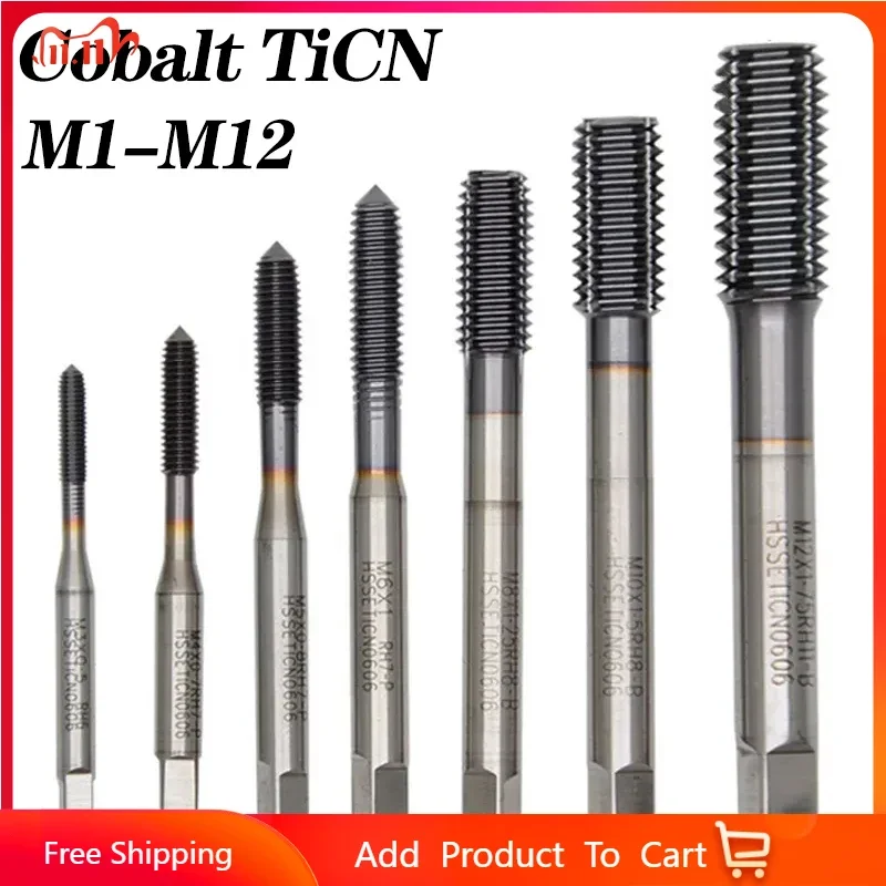 

M1-M12 кобальтовая фреза, флейта для формования, Метрическая фреза с покрытием TICN, инструмент для экструзии металла из нержавеющей стали
