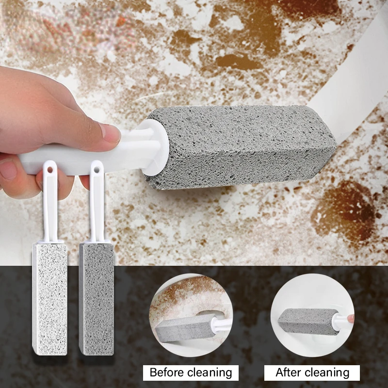 

Pumice Stone Toilet Brush Bathroom WC Toilet Cleaning Brush Wand Tile Sink Bathtub Limescale Stain Remove Washing Cleaning Tool
