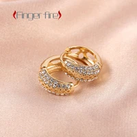 fashion new gold plated hollow earrings bridal engagement banquet wedding anniversary jewelry