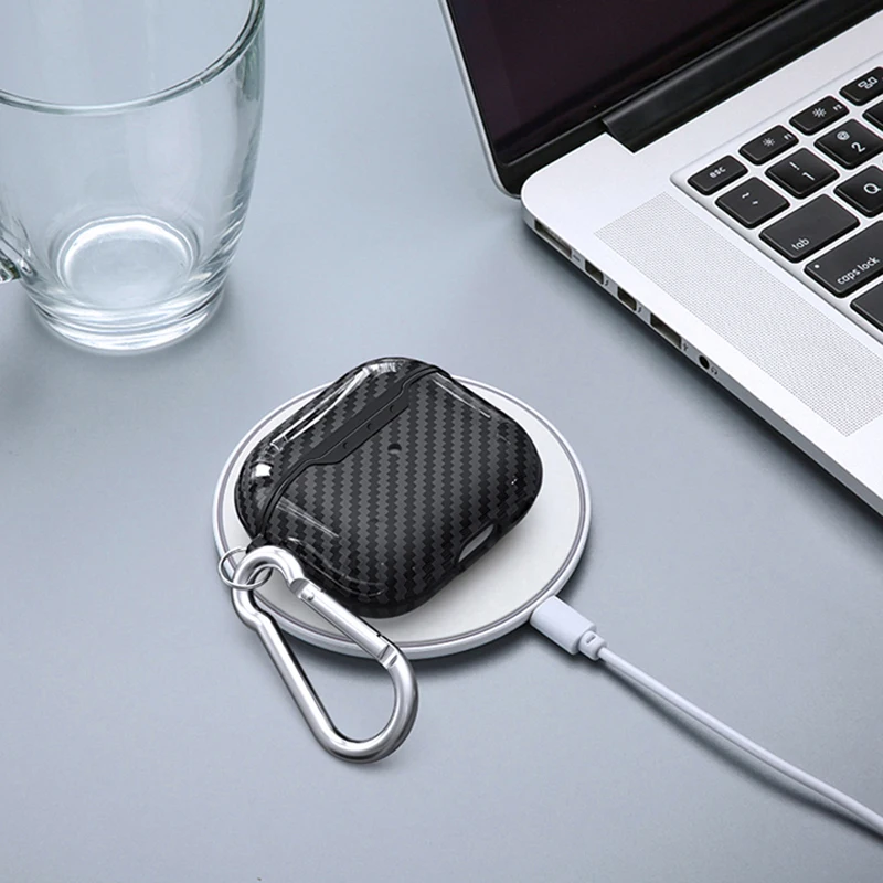 Фото Роскошный чехол для наушников из углеродного волокна для airpods Pro 2 3 1 шт. противоударный чехол для наушников с беспроводной зарядкой 20 шт. №4