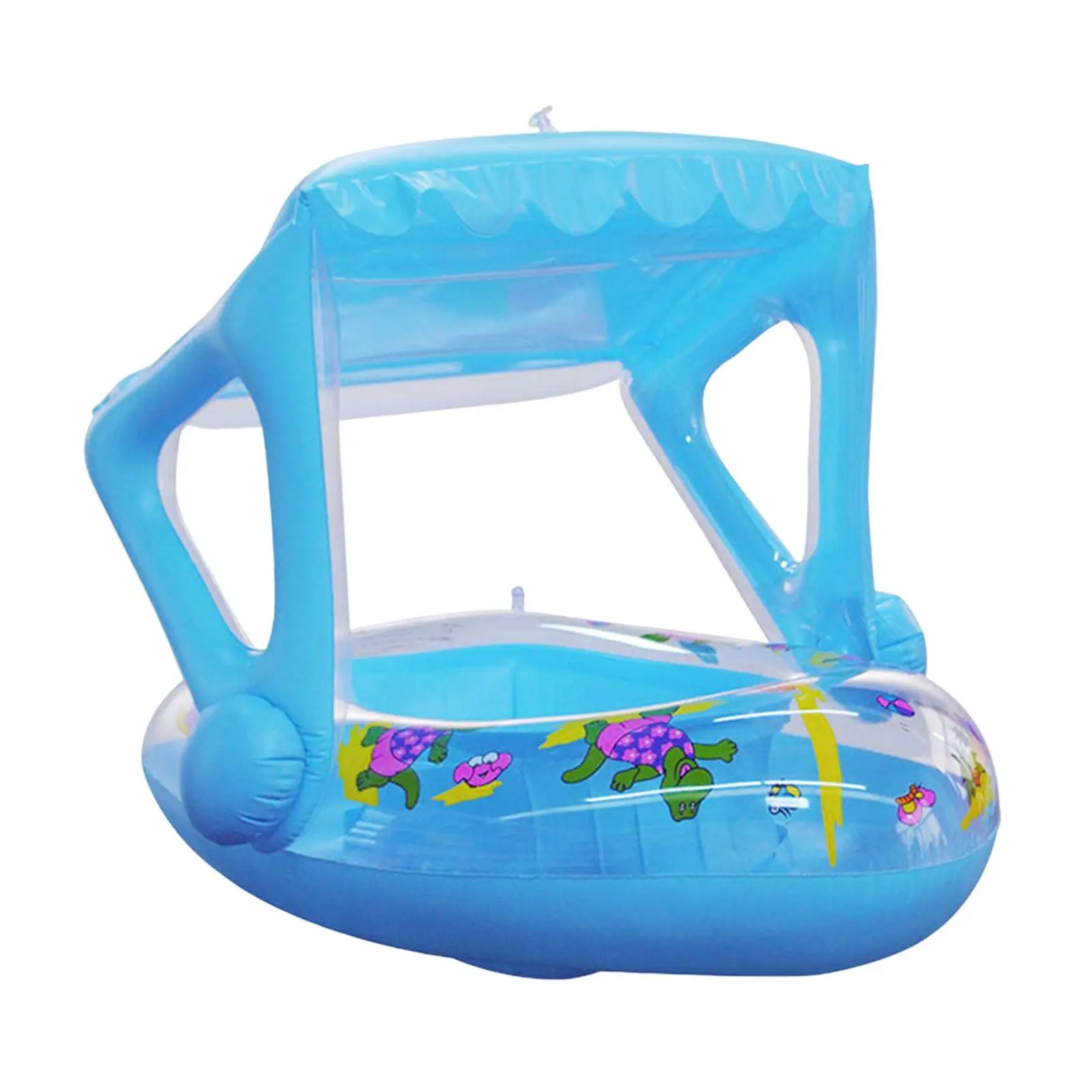 

Kids Swimming Float with Sunshade Leakproof Learn Swim for Boys and Girls