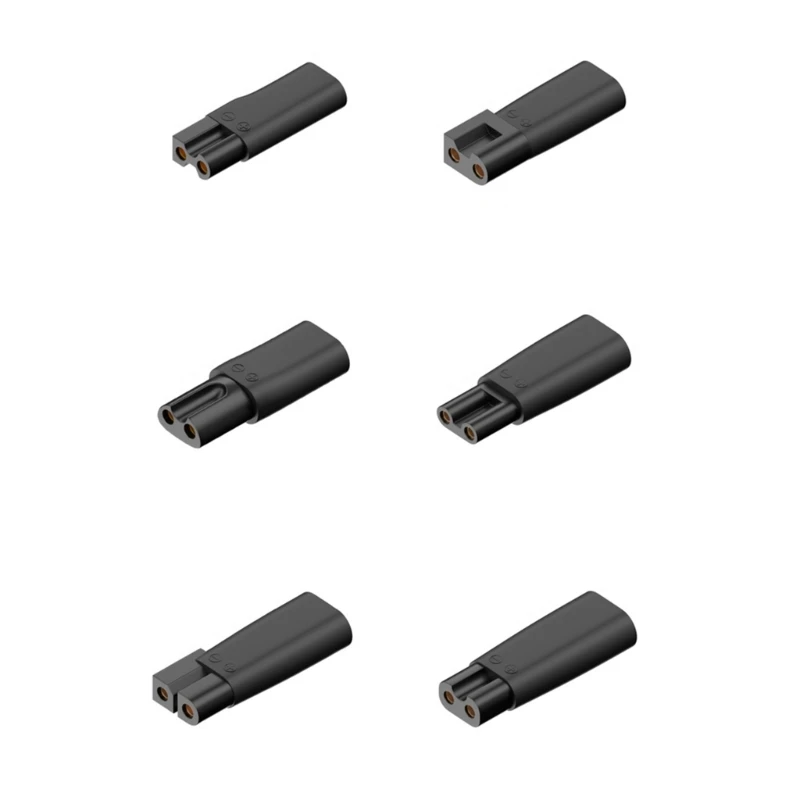 6pcs Type-C Charger Adapter Shaving Power Adapter for Electr