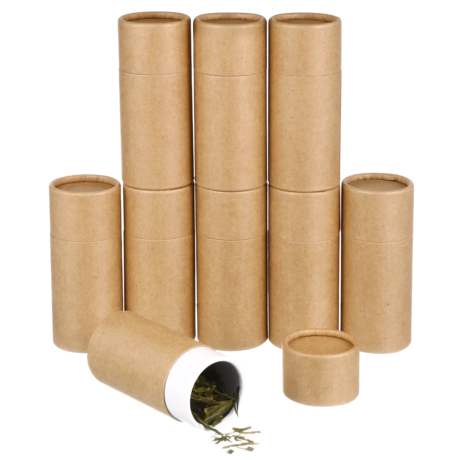 

10 Pcs Essential Oil Bottle Paper Tube Box Gift Containers Tea Dispenser Storage Cans Face Mounting Holder Child Gifts Bulk