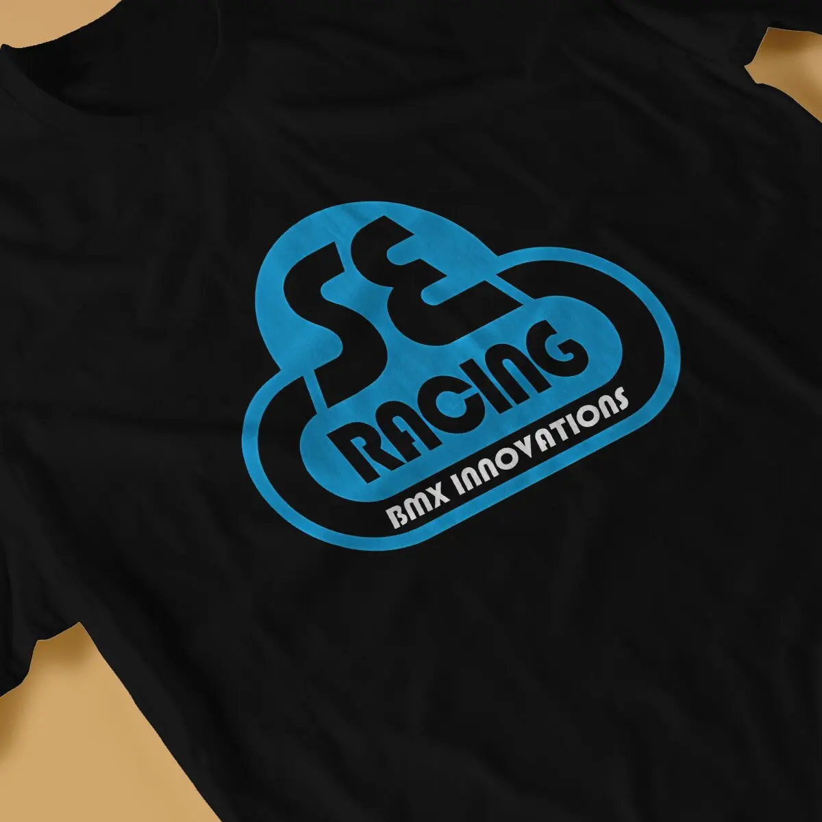 Инновационная Мужская футболка BMX Racing топы с круглым вырезом тканевая забавные