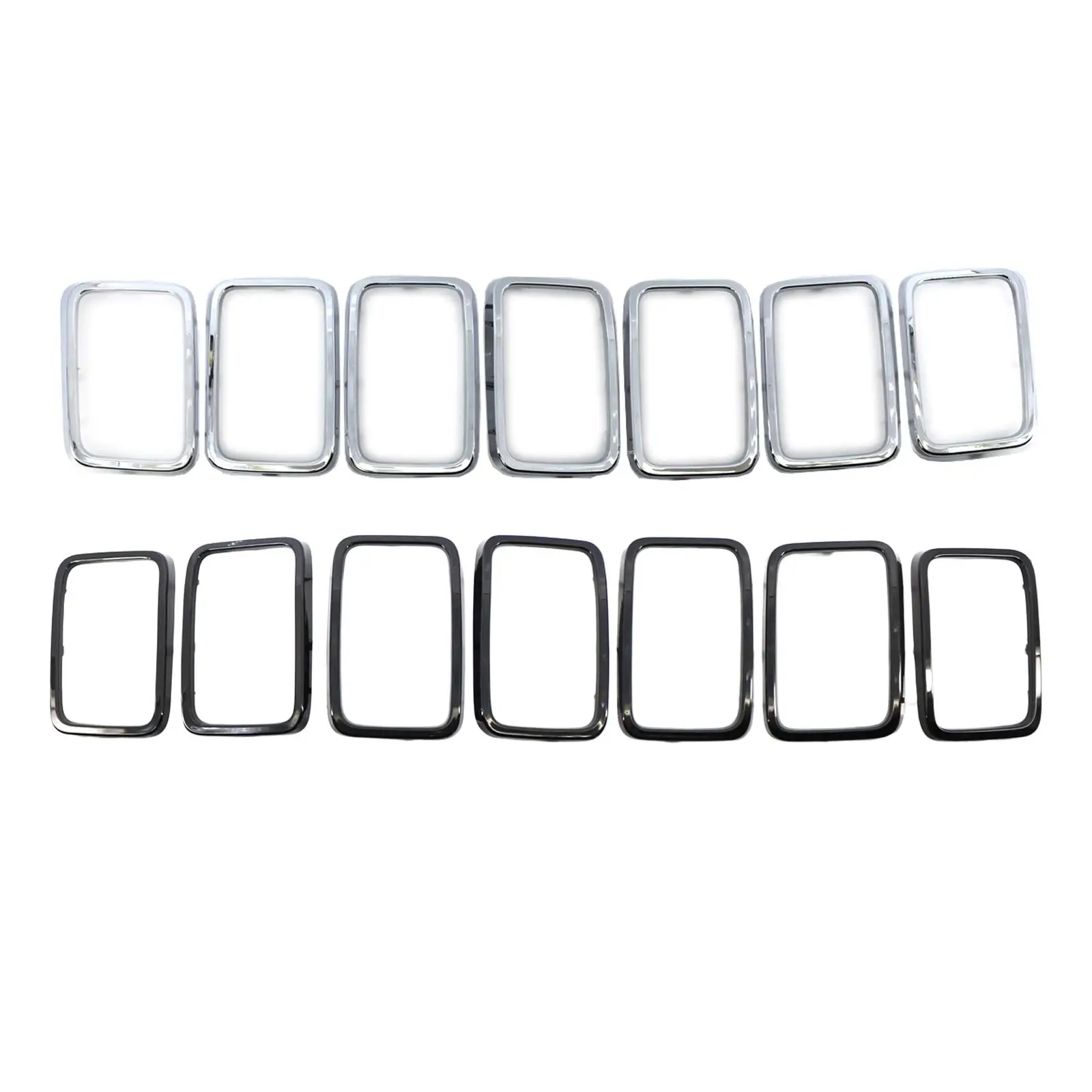 

7 шт. Набор декоративных колец для решетки радиатора 68227779AA, решетка для Cherokee