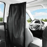 car front and rear partition curtains interior sunshade curtains commercial vehicle air conditioning privacy curtains black