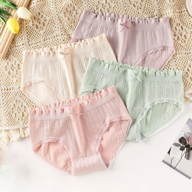 

Women's Underwear Sexy Cotton Breathable Soft Lingerie Panties for Woman Female Briefs Panty Sexy Transparent Underpants