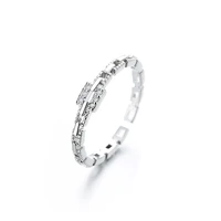 new fashion cute shining zircon slub open adjustable rings for women jewelry gifts