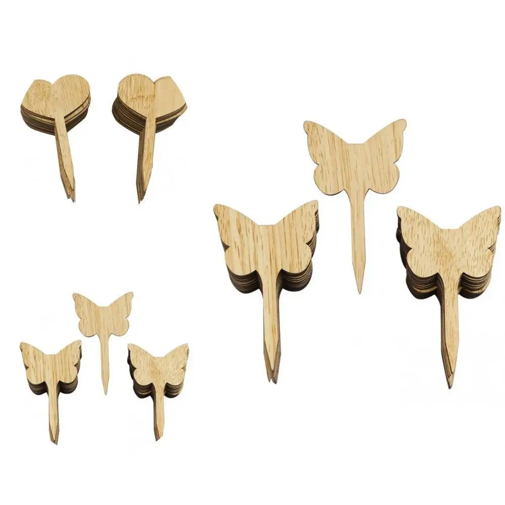 

Solid Color 1 Set Attractive Elegant Handmade Flower Marker Reusable Plant Tag Lightweight for Gifts