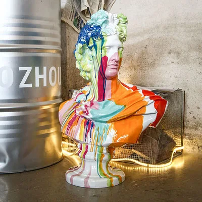 

Graffiti David Statue Bust David Bust Graffiti Canvas Painting