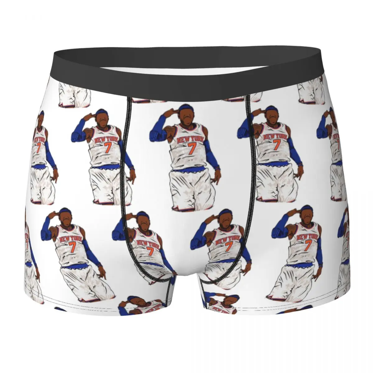 Boxer Underpants Shorts Carmelo Anthony Celebration Sketch Panties Men Breathable Underwear for Homme Man Boyfriend Gift