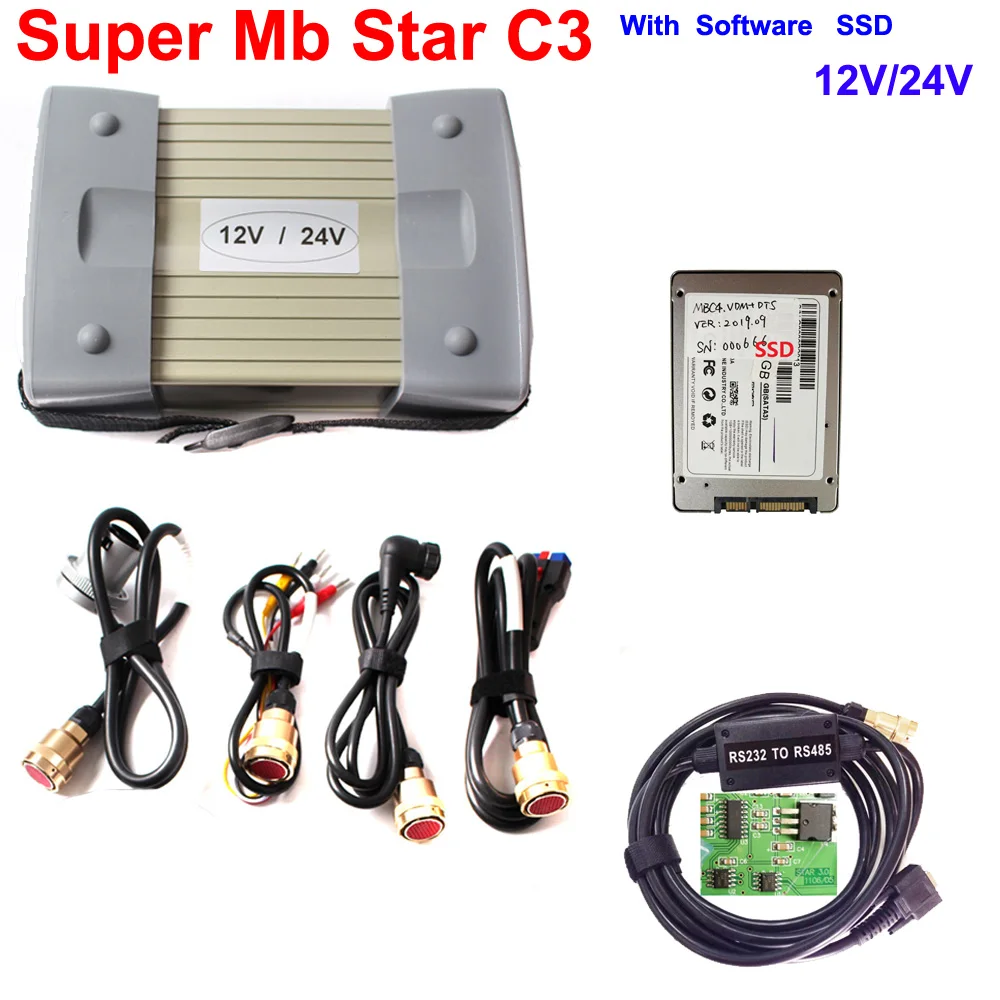 

Мультиплексор MB Star C3 с полной поддержкой чипов 12 В и 24 В MB C3 Star диагностический инструмент MB Star C3