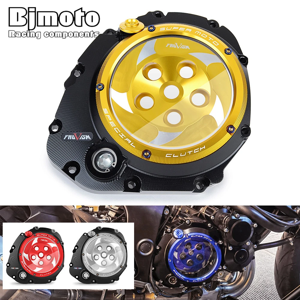 

Прозрачная крышка сцепления GSXS750, Чехол сцепления двигателя, зеркальный держатель для Suzuki GSXS750 GSXS Защитная пружина GSX S 750, 2005-2022