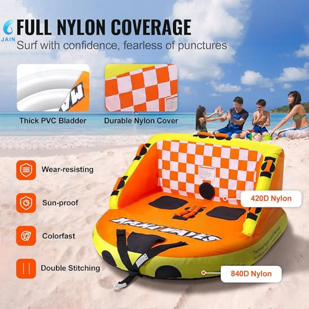 JAIN-Надувная трубка для полотенец катания на лодках 1-3 гонщика с