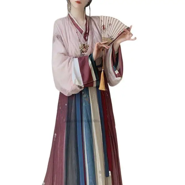 

Hanfu National Costume Ancient Chinese Style Cosplay Costume Chinese one-piece Hanfu Women Clothes Lady Chinese Stage Dress