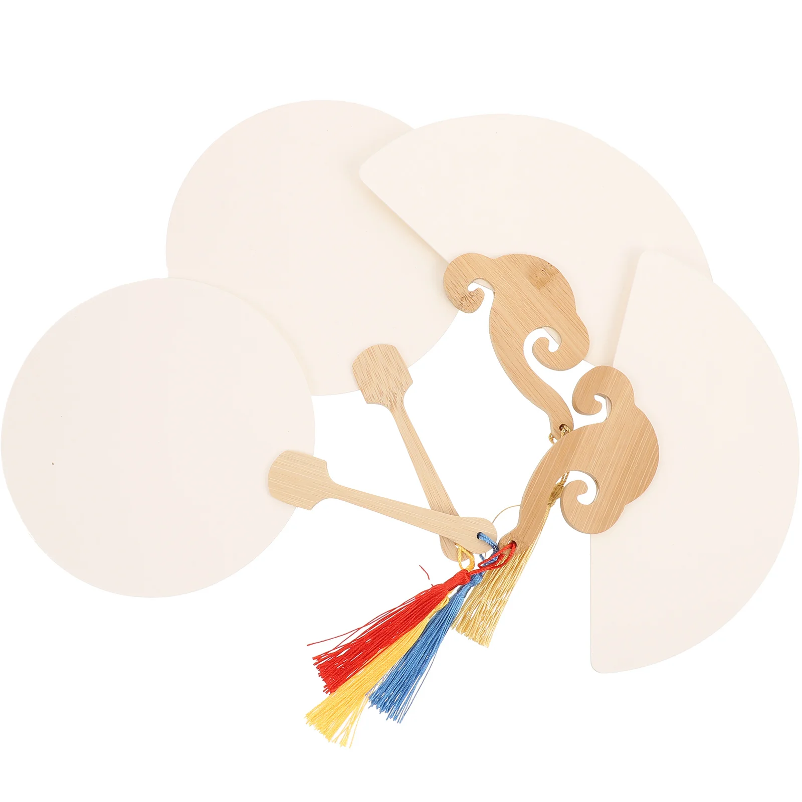 

DIY Painting Fans Hand Graffiti Handicrafts Supplies Children Paper Kids Decorative