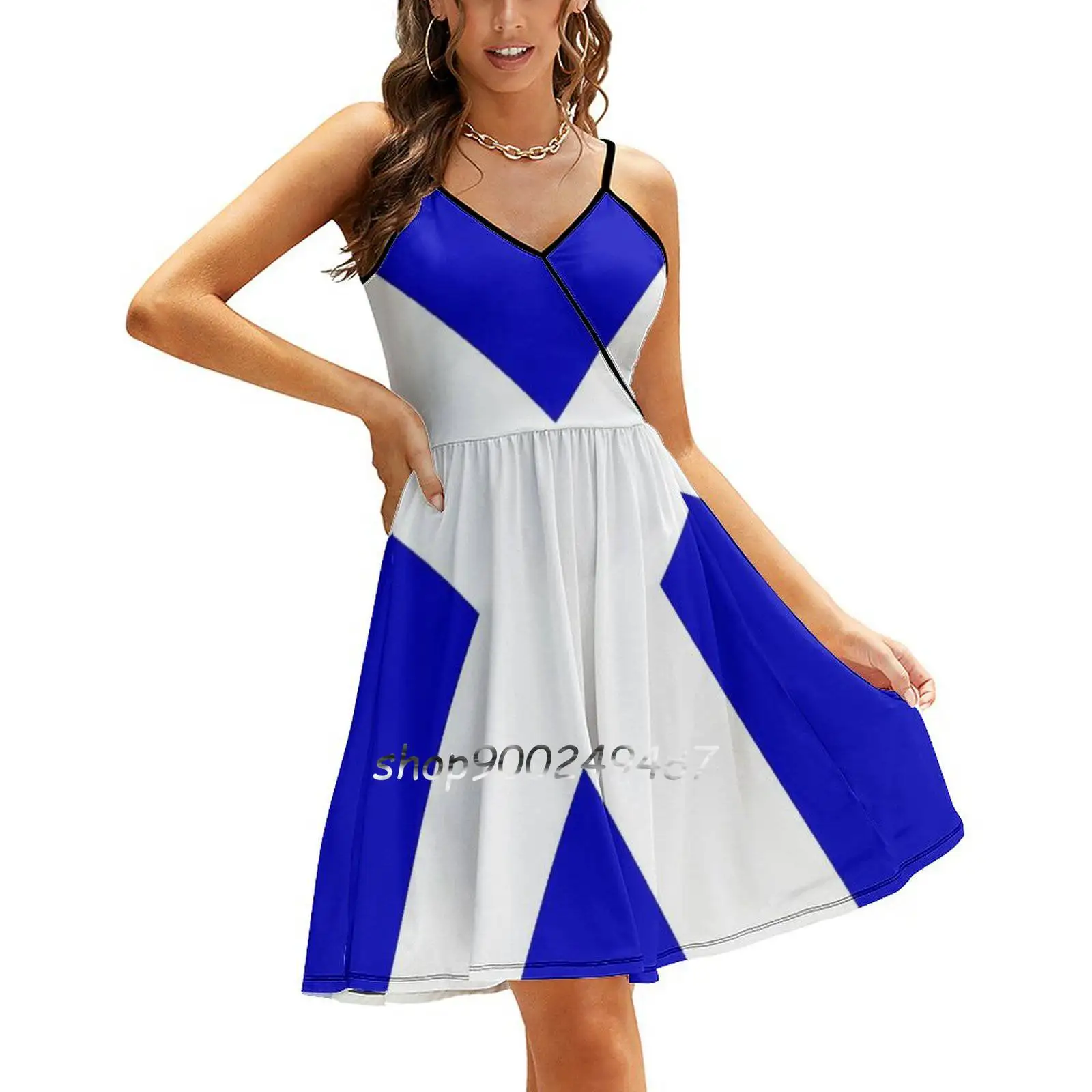 

Scottish Saltire Button New Summer Cut Sexy Dresses Ladies Club Wear Party Sundresses Saltire Scotland Scottish Scots Snp