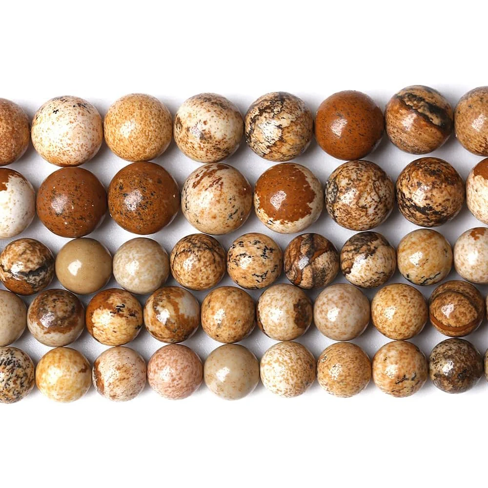 Бусины из натуральной яшмы круглые бусины 15 дюймов ниток хрусталя для