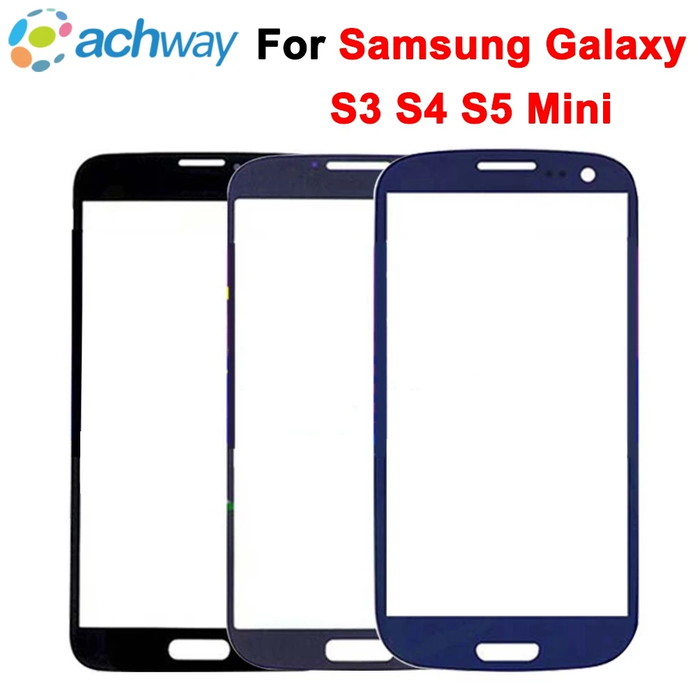 Для Samsung Galaxy S3 S4 S5 Mini i8190 i9190 G900 сенсорный экран ЖК-дисплей передняя внешняя