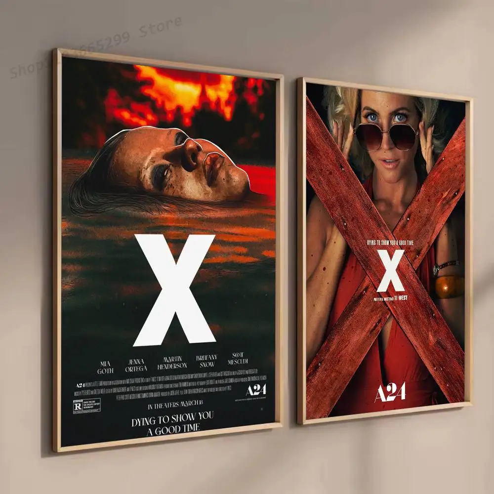 Постеры с изображением фильмов ужасов X, качественные холщовые картины в винтажном стиле для гостиной, бара, кафе, комиксы, искусство, декор для дома, настенные картины (art.: 3920dabda5358) - 3920dabda5358